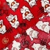 Japanese-style Japanese-style printed cute cartoon Maneki Neko fabric, all-cotton gold-embossed bag, DIY handmade fabric, gold powder fabric Application Scenario